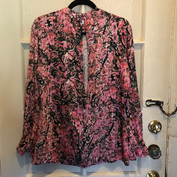 Floral H&M open back blouse - Picture 4 of 4